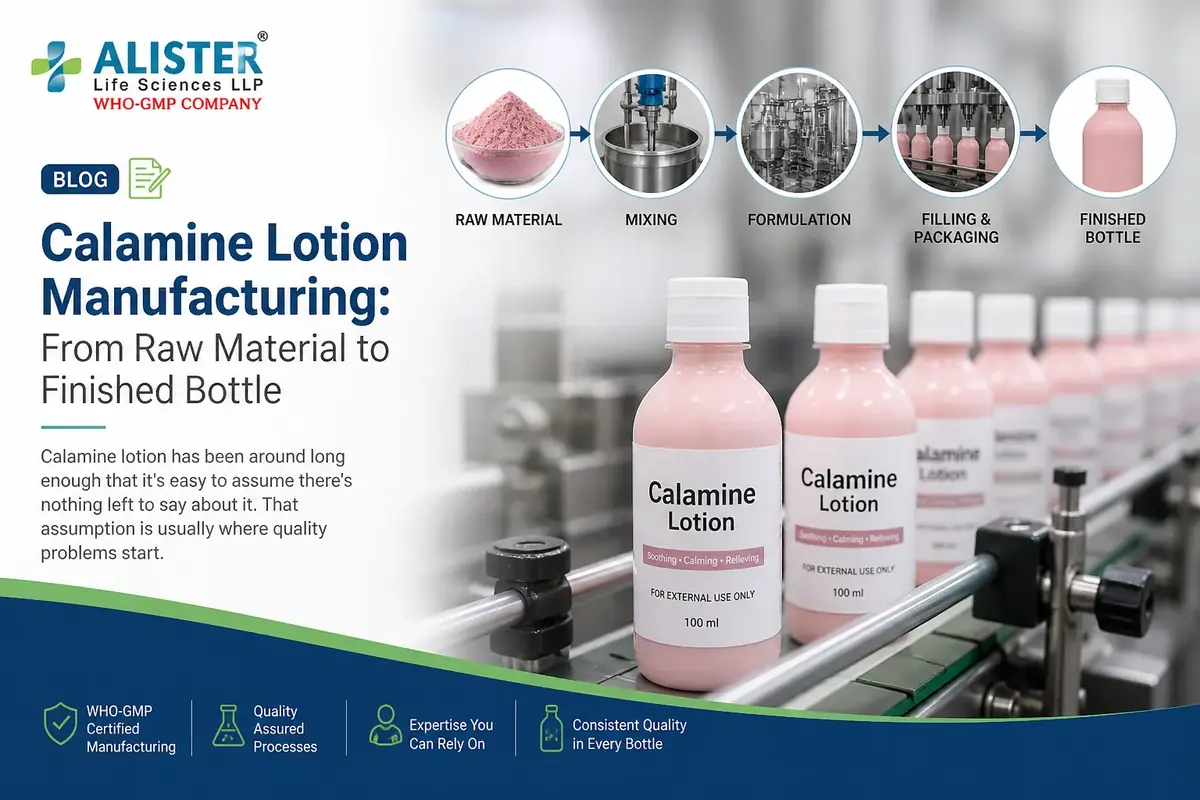 Calamine Lotion Manufacturing: From Raw Material to Finished Bottle