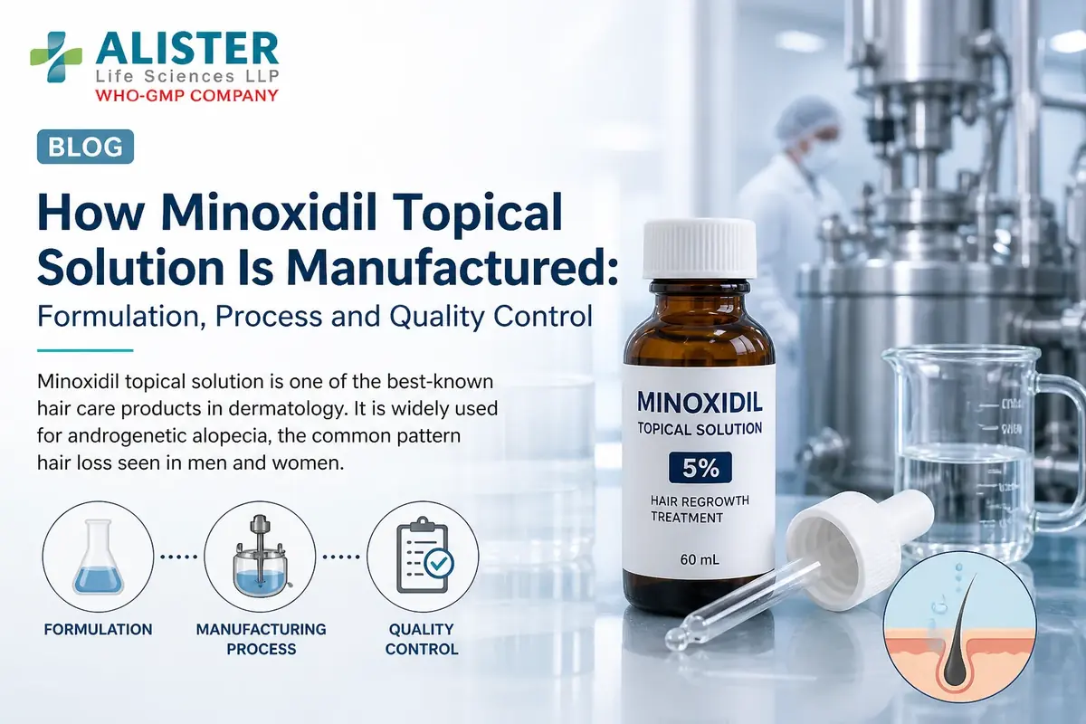 How Minoxidil Topical Solution Is Manufactured: Formulation, Process and Quality Control
