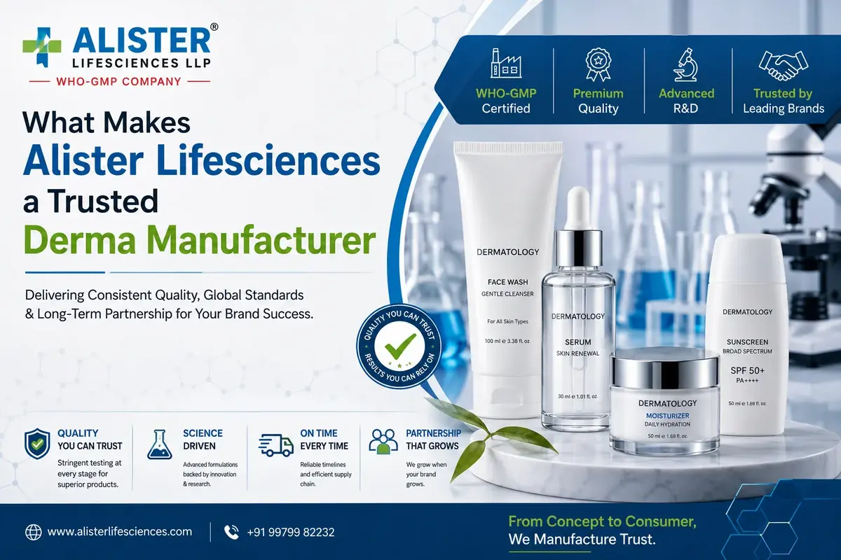 What Makes Alister Lifesciences a Trusted Derma Manufacturer