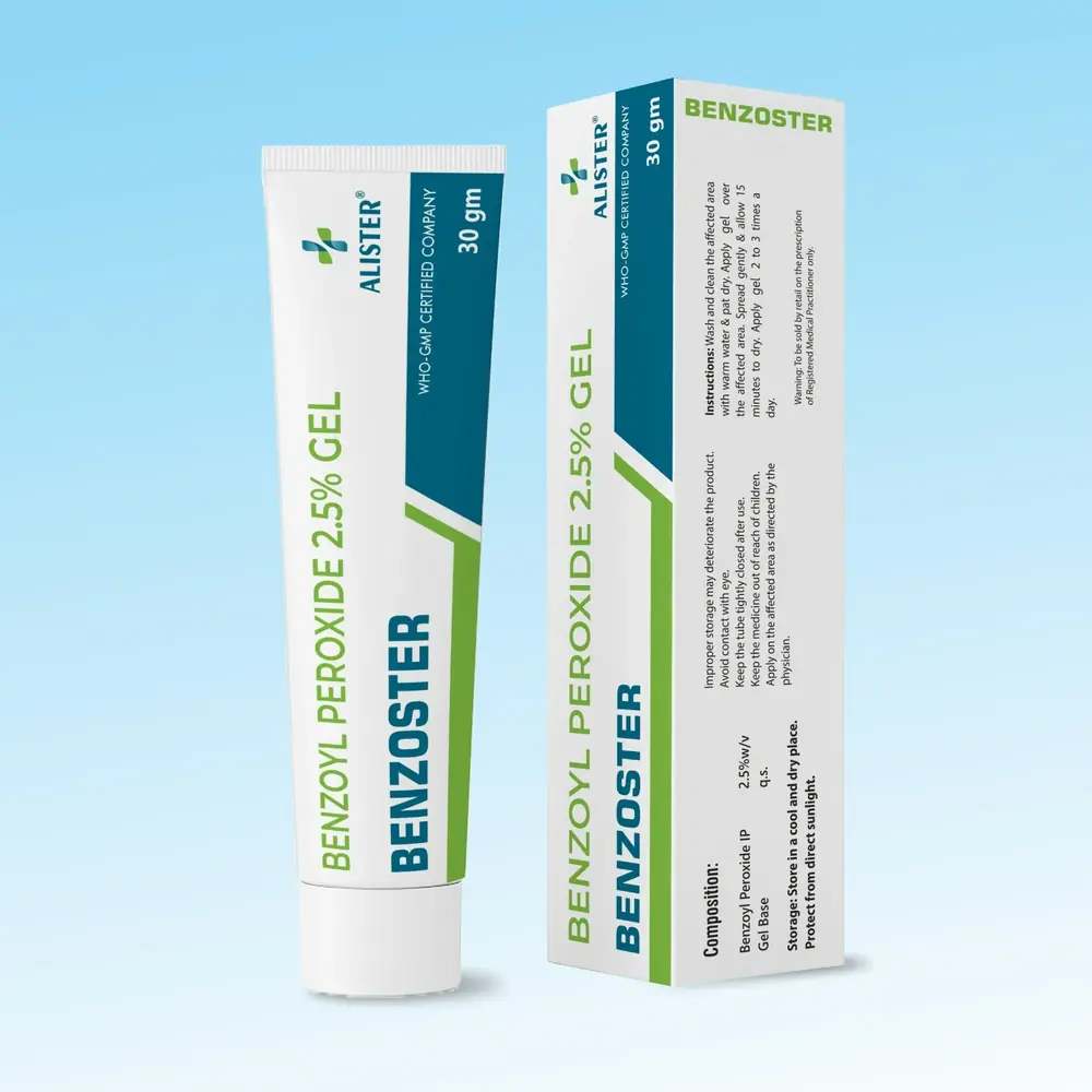 Benzoster – Benzoyl Peroxide 2.50% by Alister Life Sciences