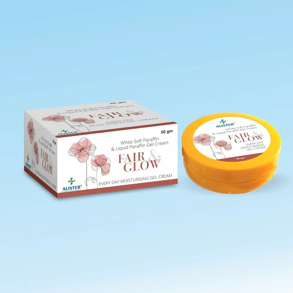 Fair & Glow – White Soft Paraffin 13.2% & Light Liquid Paraffin 10.2% Moisturiser Night Cream by Alister Life Sciences